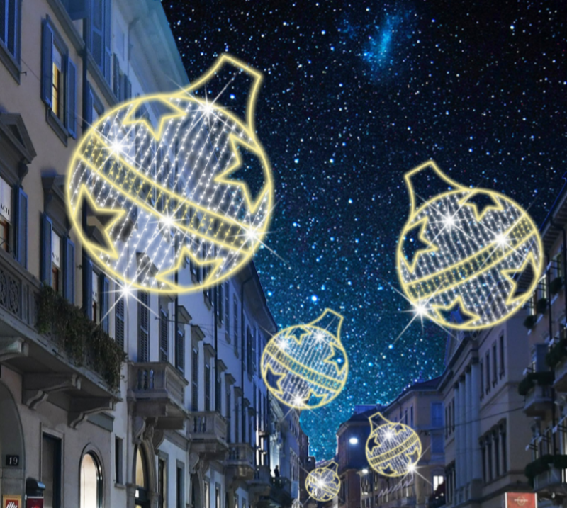 Sfera natalizia con stelle